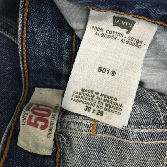 Levi's 501 Jeans  Straight Leg Button Fly Denim - Picture 11 of 12